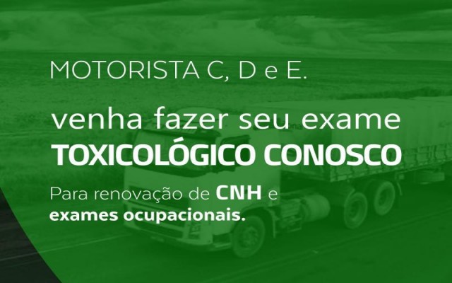 Serviço Exame Toxicológico